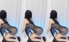 虎牙果宝 热舞视频 性感紧身裙椅子舞，这个臀部曲线太完美了